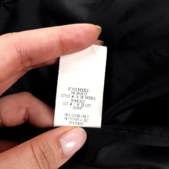 HELMUT LANG Jacquard High Rise Micro Mini Skirt in Black Textured Wool Small - Picture 10 of 14